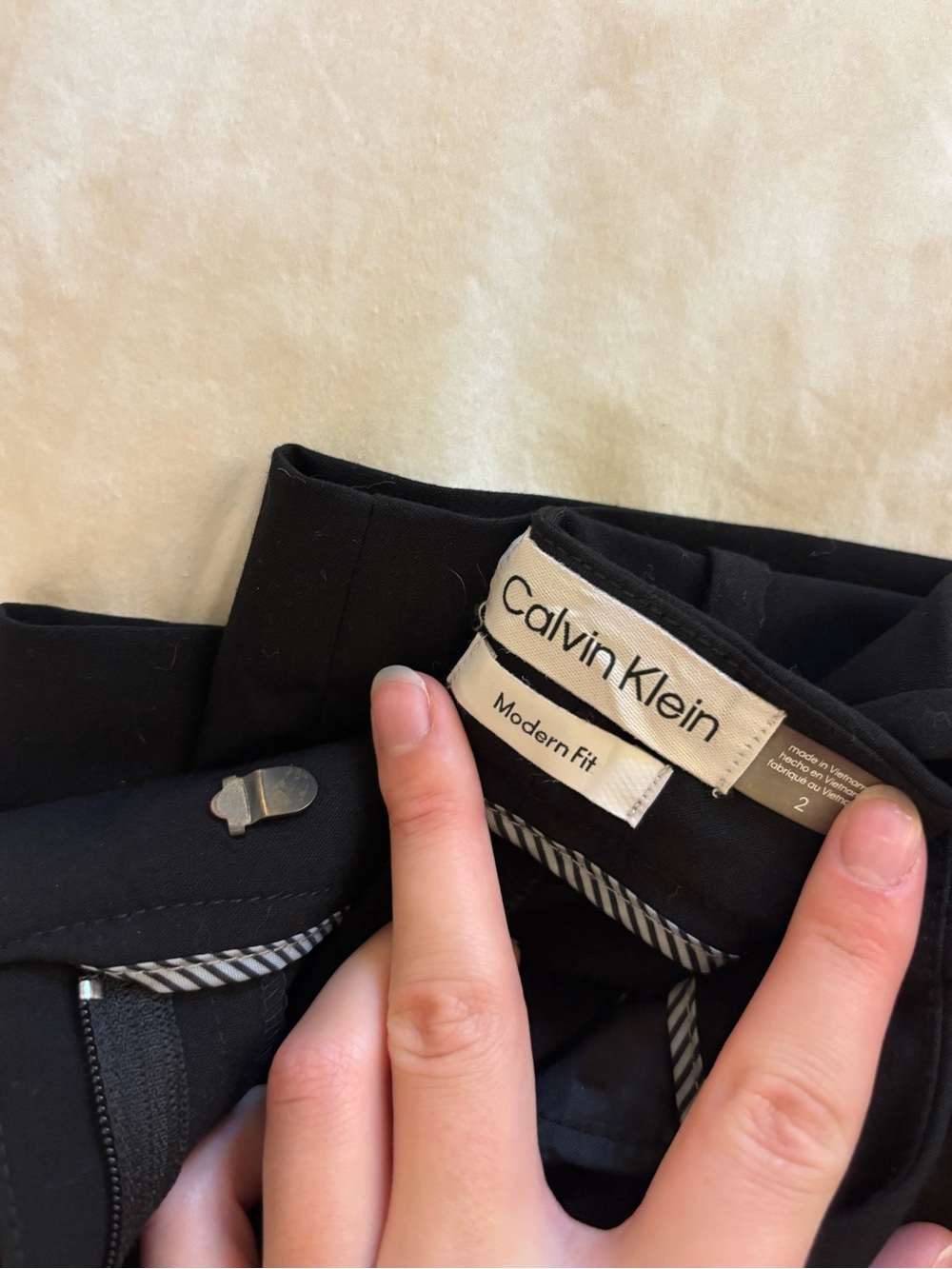 Calvin Klein Black Modern Fit Women’s Pants